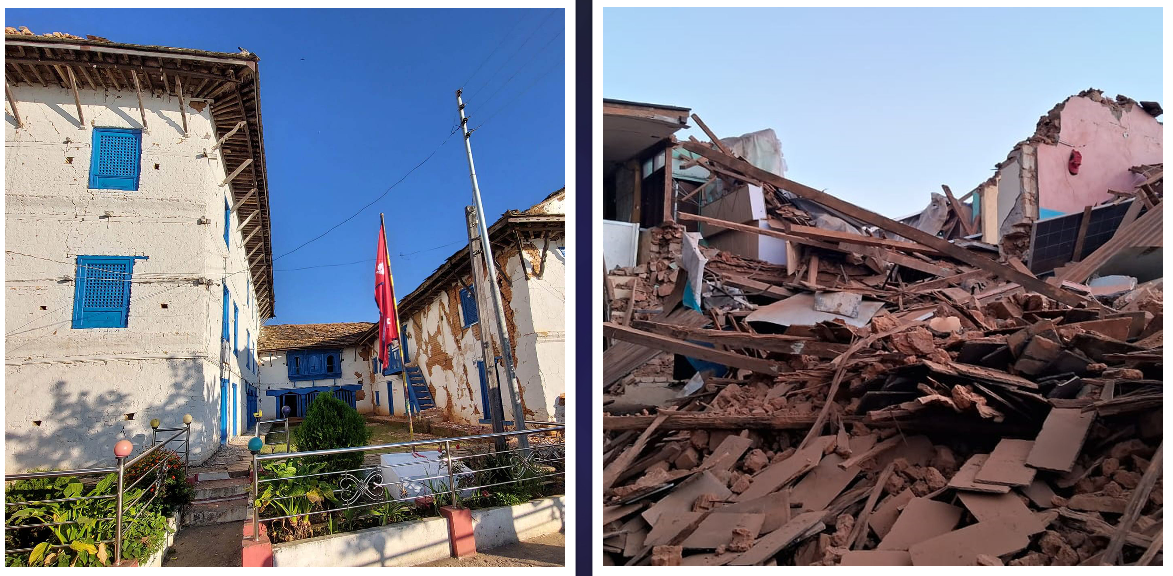 २ सय ५५ वर्ष पुरानाे दरबारमा भूकम्पकाे झट्का, गर्ल्याम्मै ढले घरहरू